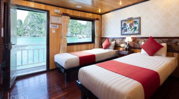 Ocean twin bed Upper floor