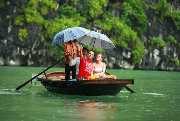 Bamboo boat trip